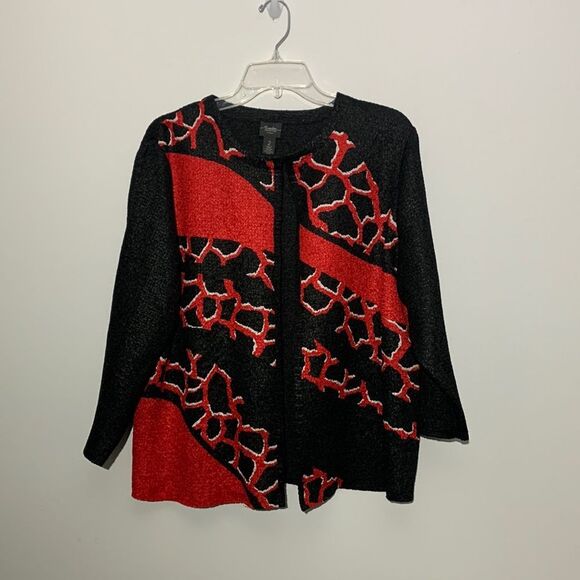 CHICO’S Travelers cardigan hook and eye closure women’s size 2 (Large) - Picture 1 of 10